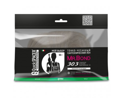 Лён сантехнический коса, 50г, чёсанный Mr.Bond® 303 MB5030300050 (MB5030300050) Лён сантехнический коса, 50г, чёсанный Mr.Bond® 303 MB5030300050 (MB5030300050)