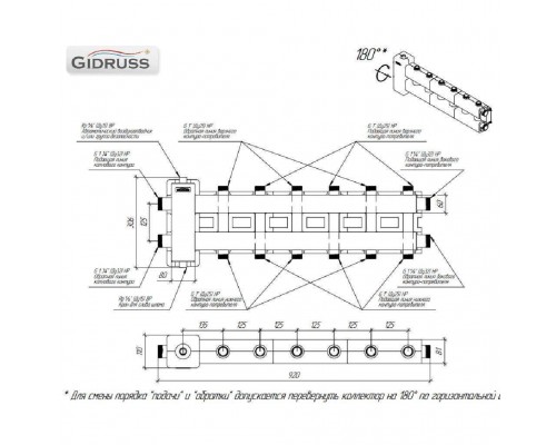 Балансировочный коллектор GIDRUSS BMSS-80-7DU.EPP (до 80 кВт, подкл. котла G 1, 3+3 контура G 1, боковой контур G 1, зеркально-матовая полировка, 4D-кронштейны K.UMS, EPP-термоизоляция) (BM 80A7T 22) Балансировочный коллектор GIDRUSS BMSS-80-7DU.EPP (до 80 кВт, подкл. котла G 1, 3+3 контура G 1, боковой контур G 1, зеркально-матовая полировка, 4D-кронштейны K.UMS, EPP-термоизоляция) (BM 80A7T 22)