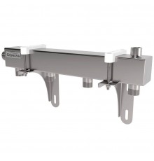 Распределительный коллектор GIDRUSS DMSS-25-20x4 (нерж., магистральное подкл. G 1, 4 контура G, воздухоотвод. Rp ) (1G 00324 17)