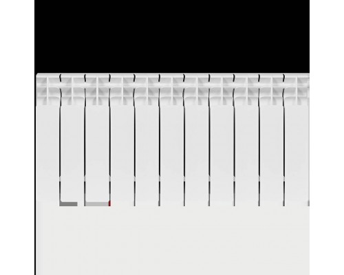 Радиатор биметаллический STOUT TITAN 350 11 секций боковое подключение (белый RAL 9016) SRB-3310-035011 (SRB-3310-035011)