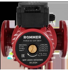 Насос циркуляционный фланцевый трехскоростной ROMMER 50-120F 380V RPF-0003-50120380 (RPF-0003-50120380)
