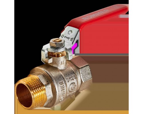 Кран шаровой ROMMER ВР/НР, ручка рычаг 3/4 (RBV-0002-2210320) Кран шаровой ROMMER ВР/НР, ручка рычаг 3/4 (RBV-0002-2210320)