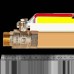 Кран шаровой ROMMER ВР/НР, ручка рычаг 3/4 (RBV-0002-2210320)
