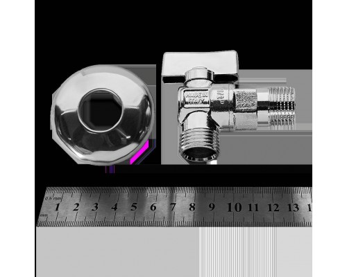 Кран шаровой угловой BUGATTI Miami 1/2x1/2 08840024 (08840024) Кран шаровой угловой BUGATTI Miami 1/2x1/2 08840024 (08840024)