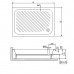 Душевой поддон прямоугольный RGW B/CL-S  800x1200