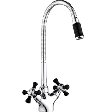 Смеситель для кухни РМС SL92BL SL92BL-279F хром, чёрный
