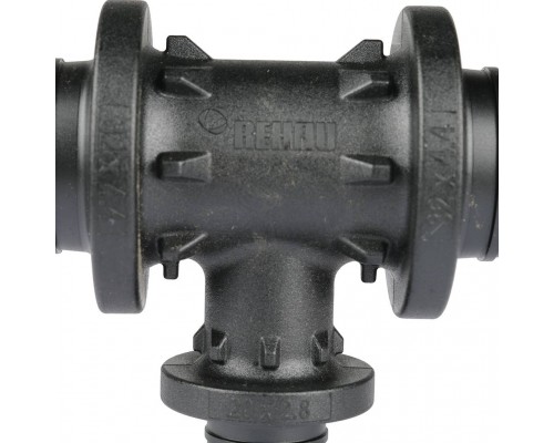 *11600651001 REHAU RAUTITAN Тройник с уменьшенным боковым проходом 32-20-32 PX для труб из сшитого полиэтилена аксиальный (11600651001)