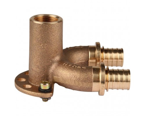 Проточный настенный угольник REHAU RAUTITAN 20/20-Rp 1/2 длинный RX+ для труб из сшитого полиэтилена (14562711001)