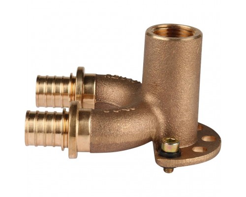 Проточный настенный угольник REHAU RAUTITAN 20/20-Rp 1/2 длинный RX+ для труб из сшитого полиэтилена (14562711001)