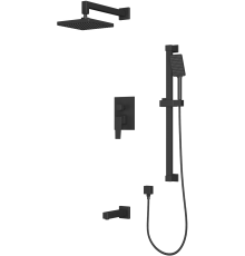 Душевой комплект Rush Thira TR3635-60Black С ВНУТРЕННЕЙ ЧАСТЬЮ, черный