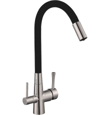 Смеситель для кухни Savol S-L1806L-01 с гибким изливом