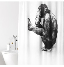 Штора для ванной Bacchetta Monkey 180x200