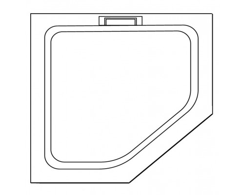 Душевой поддон трапеция RGW STA-61Be Бежевый  900x900