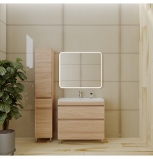 Мебель для ванной комнаты Style Line Атлантика 90 Люкс Plus, напольная, ясень перламутр