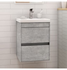 Тумба с раковиной Art Max Family 40, подвесная, Cemento Veneto