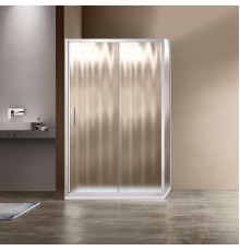 Душевой уголок Vincea Garda VSR-1G8014CH 140x80 см, профиль хром, стекло шиншилла