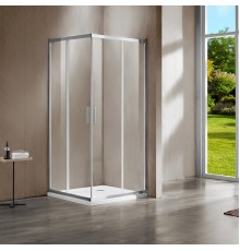 Душевой уголок Vincea Garda VSS-1G8011CL 110x80, профиль хром, стекло прозрачное