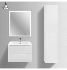 Мебель для ванной комнаты Vincea Mia Slim 70, 2 ящика, белая глянцевая