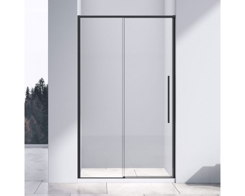 Душевая дверь в нишу Vincea Slim-N VDS-4SN120CLB 120 см, профиль черный