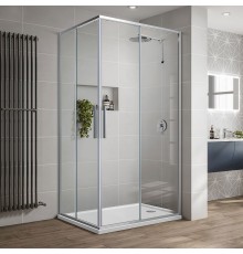 Душевой уголок Vincea Slim-U VSS-2SU8010CL 100x80 см, профиль хром, стекло прозрачное