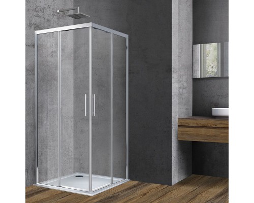 Душевой уголок Vincea Soft VSS-3SO900CL 90x90, профиль хром, стекло прозрачное