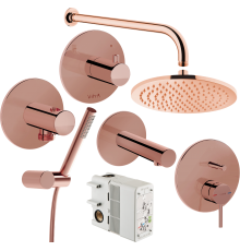 Душевой комплект VitrA Origin A49285EXP С ВНУТРЕННЕЙ ЧАСТЬЮ, медь