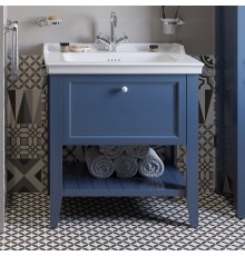 Тумба с раковиной VitrA Valarte 80 стальная синяя