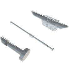 Карниз для ванны Wasserkraft Dinkel SC-461120 200 см, серебристый