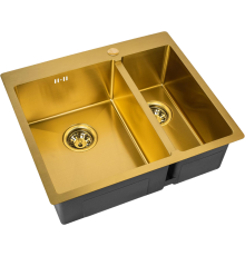 Мойка кухонная Zorg Inox PVD SZR-59-2-51-L BRONZE L, бронза