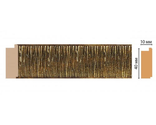 Молдинг DECOMASTER 109-28 (40*10*2400мм)