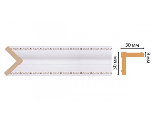 Угол DECOMASTER 116-118 ДМ (30*30*2400 мм)