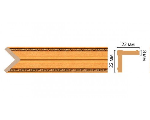 Угол DECOMASTER 116M-1223 (22*22*2400мм)