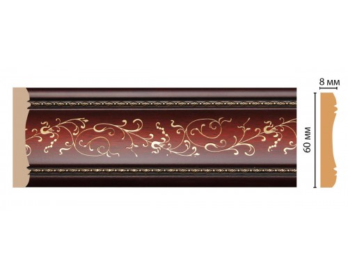 Молдинг DECOMASTER 186-52 (60*8*2400мм)