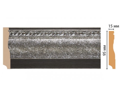 Плинтус напольный DECOMASTER 153-44 ДМ (95*12*2400 мм)