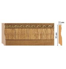 Плинтус напольный DECOMASTER 153-4 ДМ (95*12*2400 мм)
