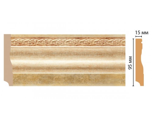 Плинтус напольный DECOMASTER 153-933 ДМ (95*12*2400 мм)