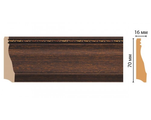 Плинтус напольный DECOMASTER 193-966 (70*16*2400мм)