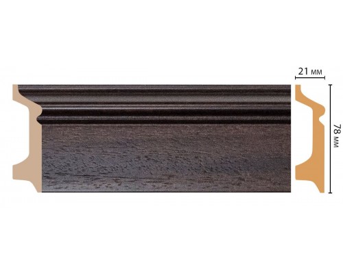 Плинтус напольный DECOMASTER D122-438AДМ (78*21*2400мм)