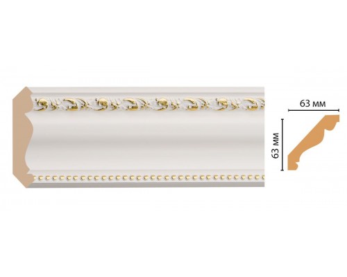 Плинтус потолочный DECOMASTER 146-54 (63*63*2400мм)