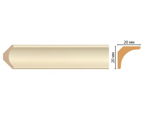 Плинтус потолочный DECOMASTER D133-61ДМ (20*20*2400мм)