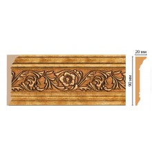Плинтус потолочный DECOMASTER D226-58 (90*20*2400мм)