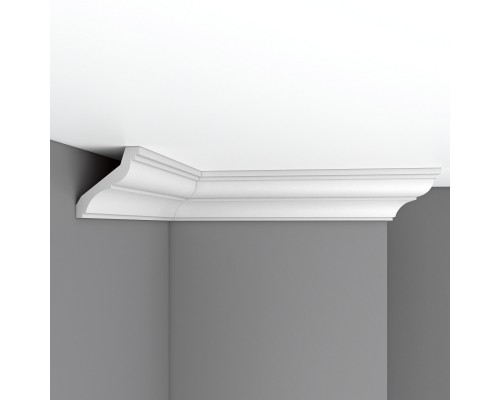 Плинтус потолочный гладкий DECOMASTER 96120F гибкий (80*85*2400мм)