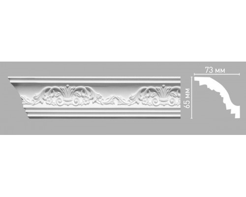Плинтус потолочный с рисунком DECOMASTER 95019 (65х73х2400мм)
