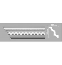Плинтус потолочный с рисунком DECOMASTER 95101 (105х100х2400мм)