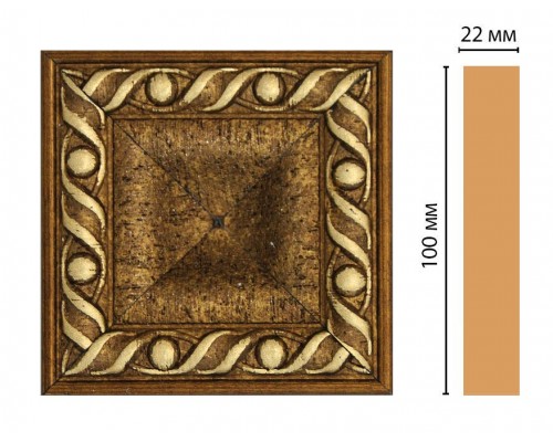 Вставка цветная DECOMASTER D207-43 (100*100*22мм)
