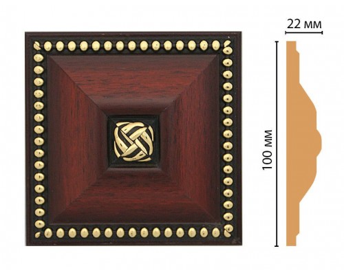 Вставка цветная DECOMASTER D209-52 (100*100*22мм)