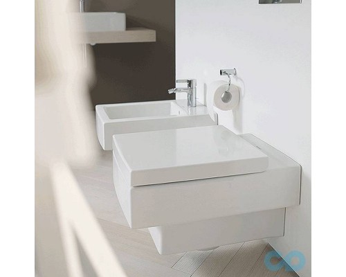 Duravit Vero Унитаз подвесной 37x54.5см, с вертикальным смывом, цвет: белый. 2217090000 Duravit Vero Унитаз подвесной 37x54.5см, с вертикальным смывом, цвет: белый. 2217090000