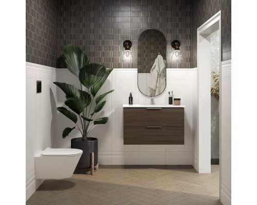 Kerama Marazzi Cono 42 Зеркало 42см., подвесное, цвет: черный матовый. CO.mi.P.42\BLK