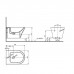 TOTO MH Биде подвесное 40x55x31см, с 1 отв., CeFiONtect, цвет: белый. BW10045G1#XW