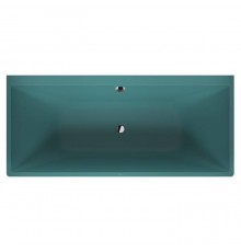 Duravit Vitrium Ванна пристенная 180x80см, с ножками, с2 наклонами для спины, прямоугольная, цвет: аквамарин матовый. 700429HA